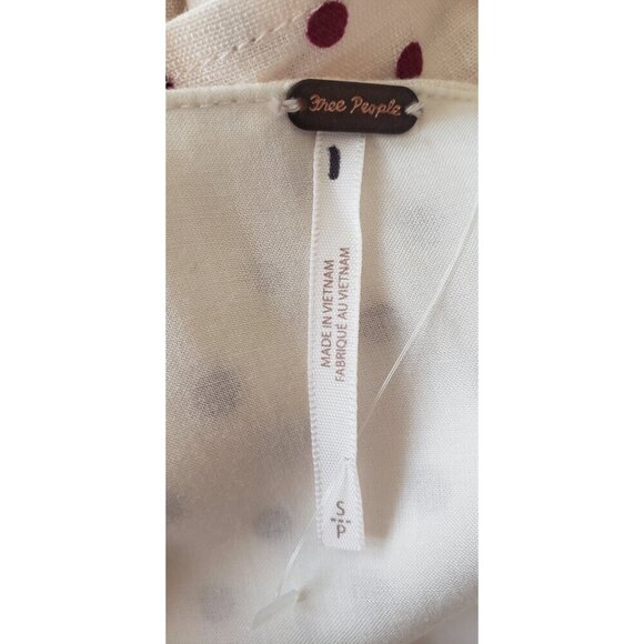 NEW FREE PEOPLE HIGH STRUNG POLKA DOT BOW ROMPER SMALL - Picture 11 of 11